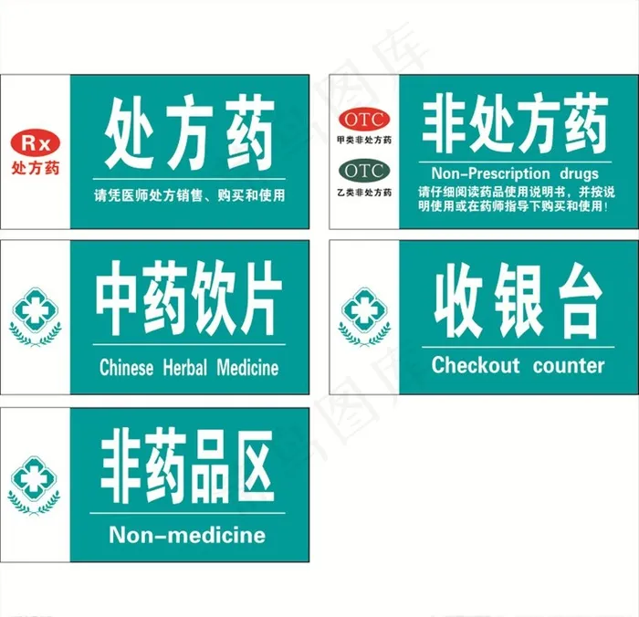 药店标牌图片cdr矢量模版下载