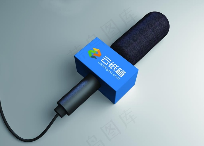 话筒标牌图片(2500X1875(DPI:72))psd模版下载