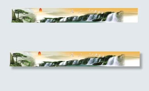 风景画墙体画图片