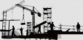 建筑工地设备合成海报素材图片