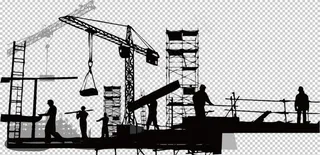 建筑工地设备合成海报素材图片