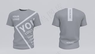 服装样机正反面图片