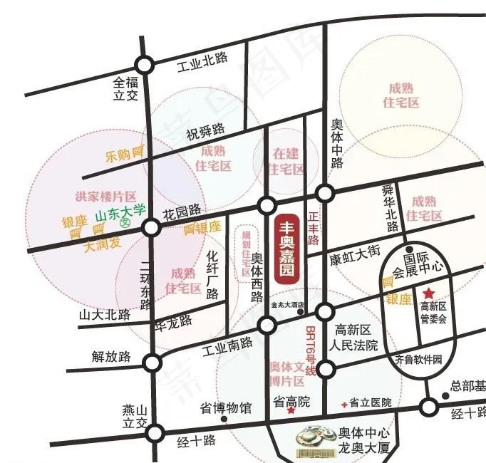 济南高新区区位图图片ai矢量模版下载