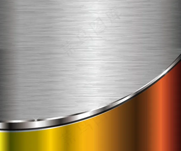 渐变金属拉丝图片ai矢量模版下载