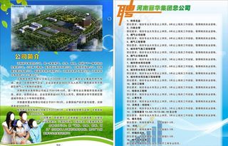丽华集团公司宣传单页图片