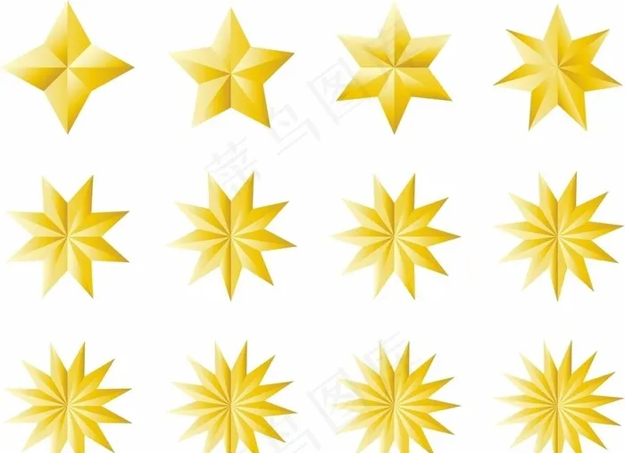 五角星图片cdr矢量模版下载