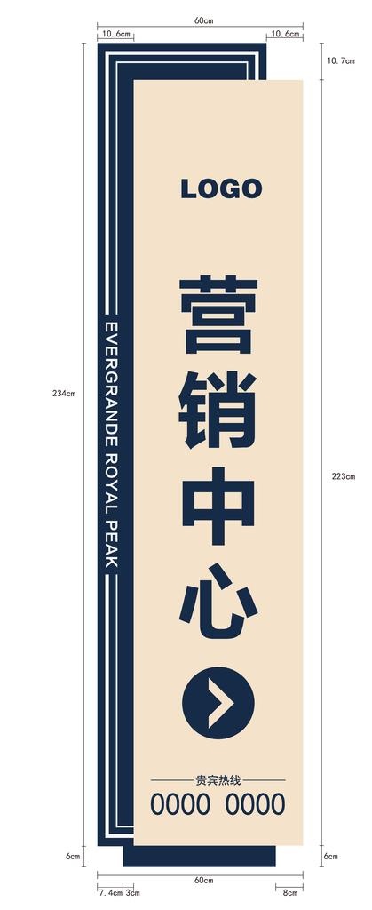 导视牌图片ai矢量模版下载