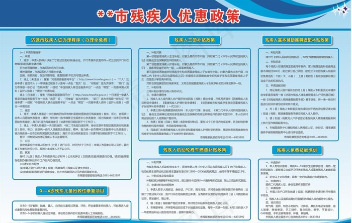 残疾人展板图片cdr矢量模版下载