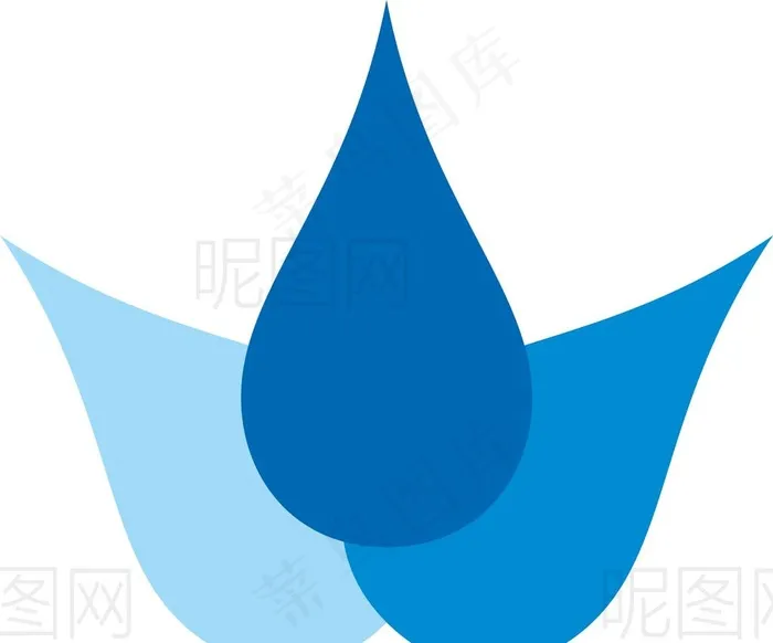三滴水图片ai矢量模版下载