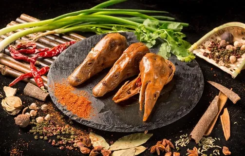 卤鸭头图片 卤鸭头图片