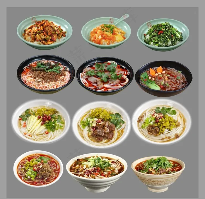 粉面  盖码饭素材图片(3402X3402(DPI:72))psd模版下载