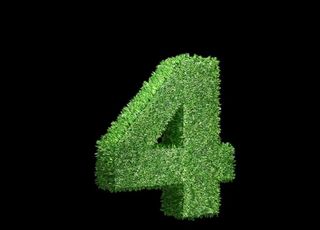 倒计时 数字 草坪 立体字 4图片