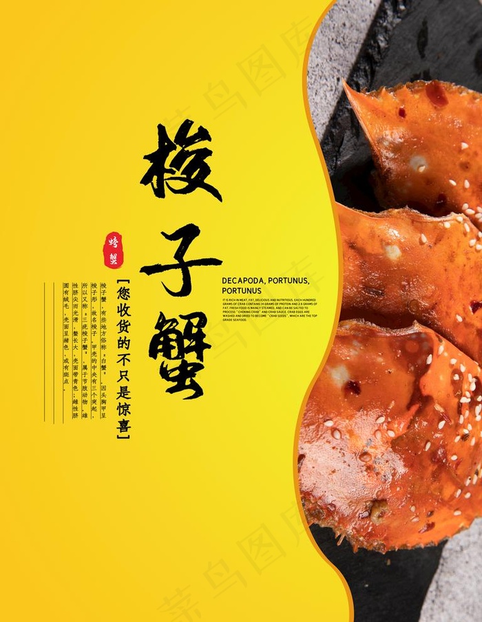 梭子蟹图片(7087X9449(DPI:300))psd模版下载