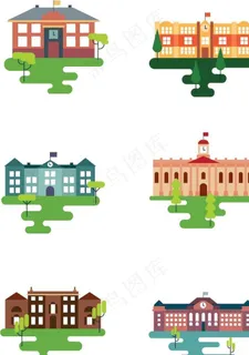 学校建筑图形图片 学校建筑图形图片