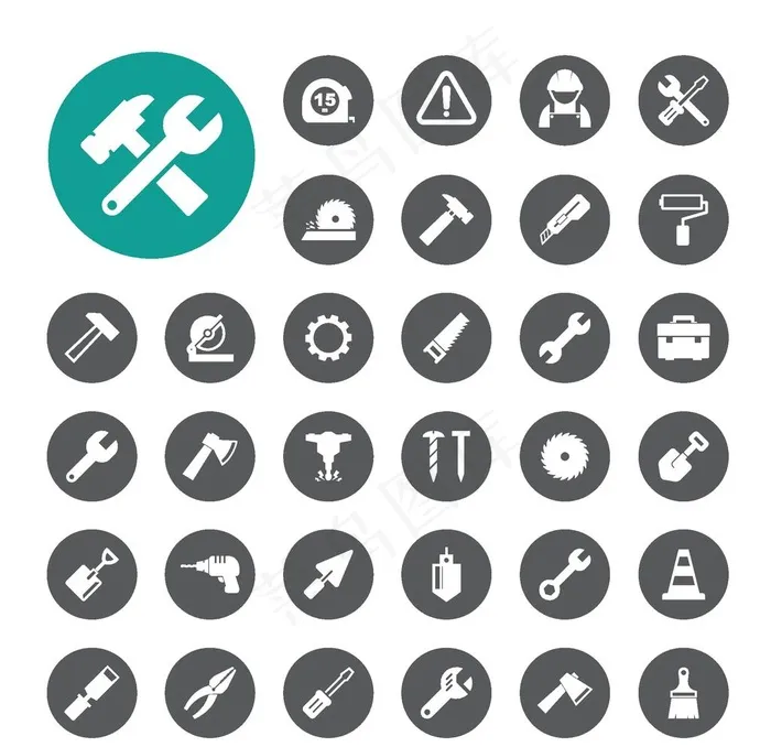 工具图标图片ai矢量模版下载
