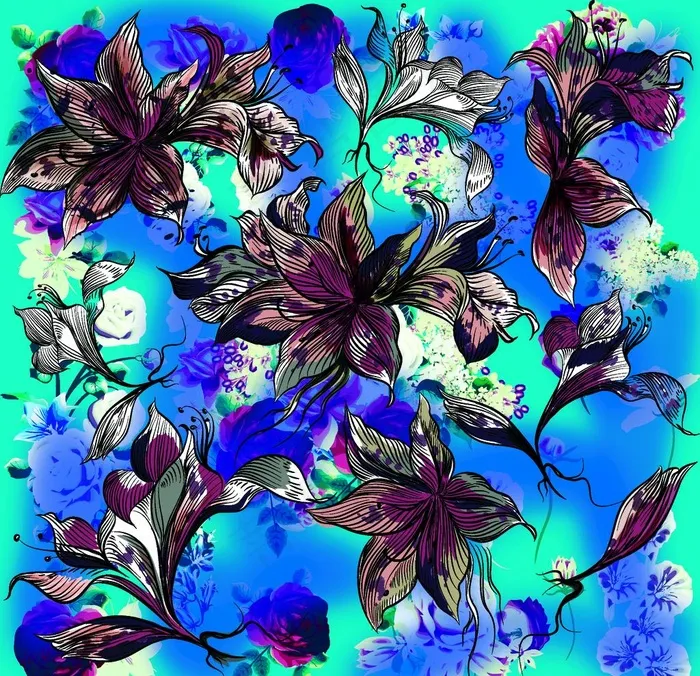 数码印花图片