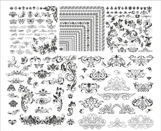 欧式花纹花边图片