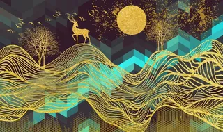 抽象背景墙图片