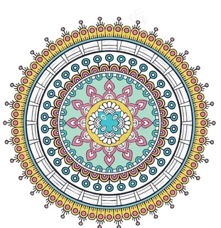 矢量 花 花纹 彩色图片