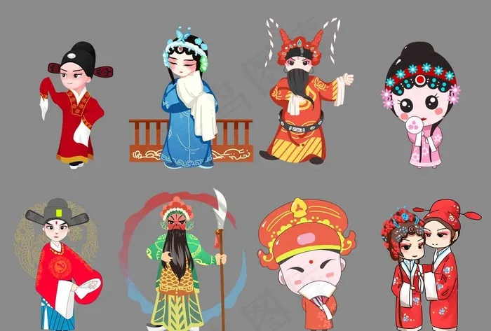 国潮人物图片(4961X3508(DPI:300))psd模版下载