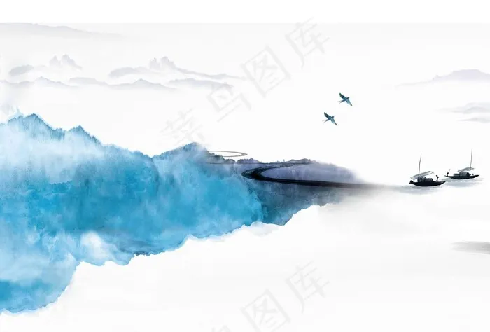 中国风背景墙图片(9071X6236(DPI:72))psd模版下载