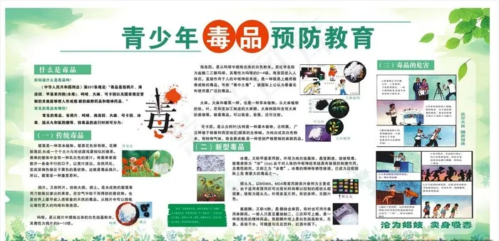 禁毒宣传图片(210X297)cdr矢量模版下载