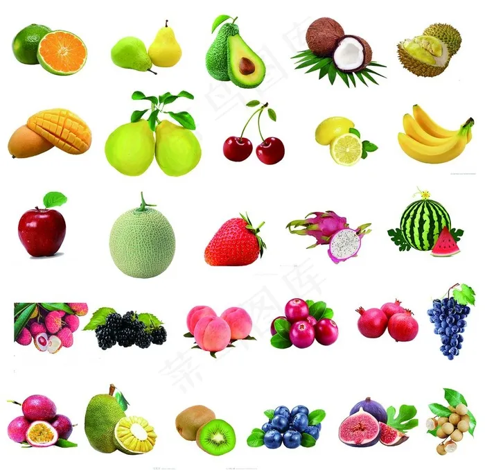 各种水果图片(5906X5906(DPI:300))psd模版下载