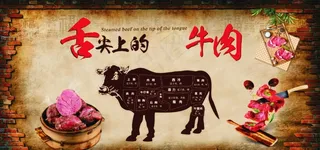 牛肉部位图图片