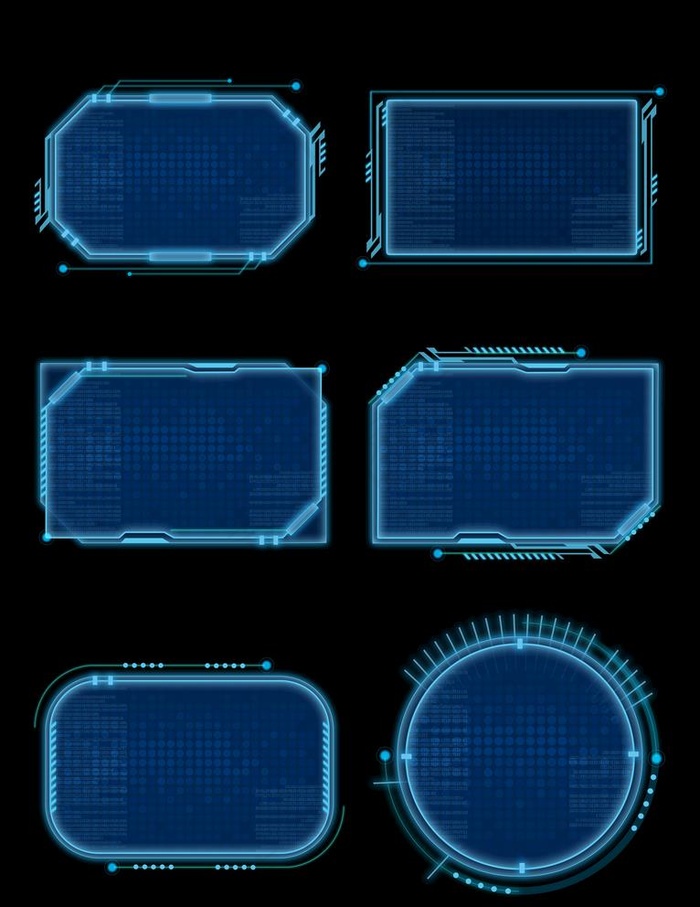 科技边框图片(3072X4107(DPI:300))psd模版下载