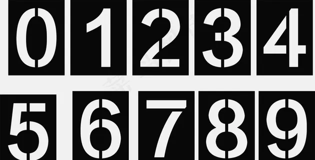 ABS放大号镂空喷漆板图片