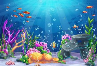 卡通海底世界图片