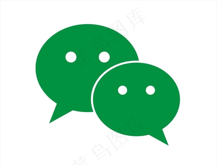微信标志图片cdr矢量模版下载