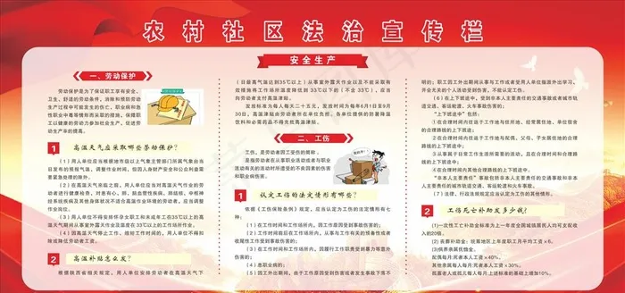 农村社区法治宣传栏图片(210X297)cdr矢量模版下载