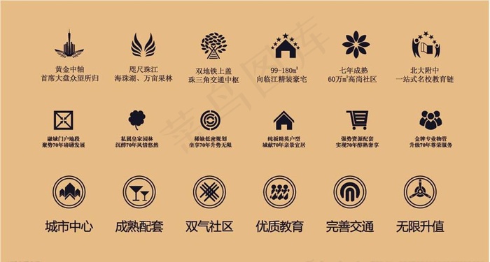 房地产图标 小图标 标志图标图片ai矢量模版下载
