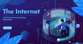 商务办公科技插画图片