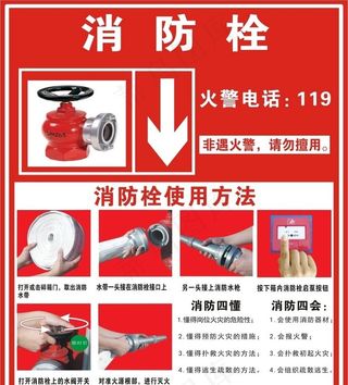 消防栓使用方法图片