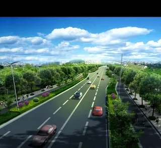 道路景观设计图片