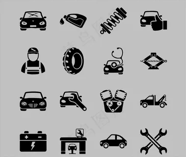 汽车维修图标图片