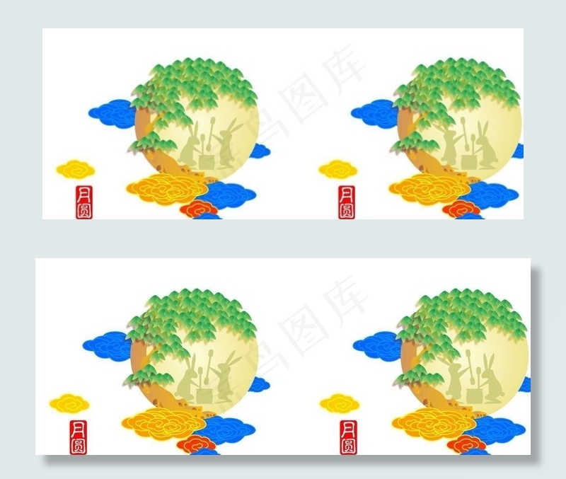 中秋明月图片cdr矢量模版下载