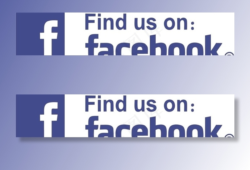 facebook LOGO图标图片ai矢量模版下载