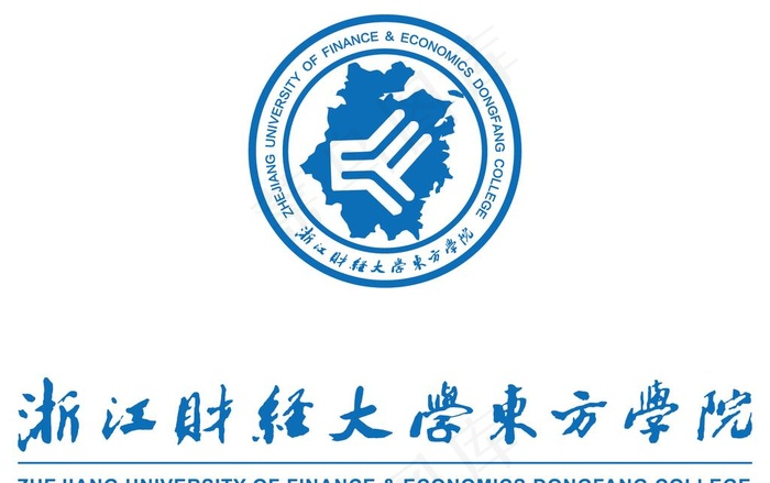 浙江财经大学东方学院图片ai矢量模版下载
