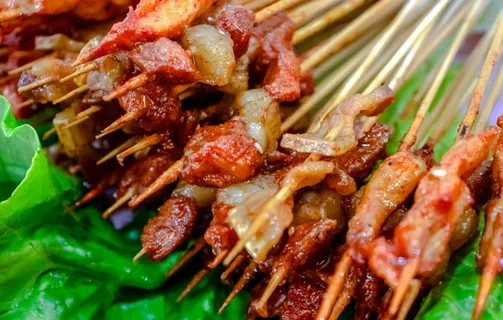 油炸小串串图片 油炸小串串图片
