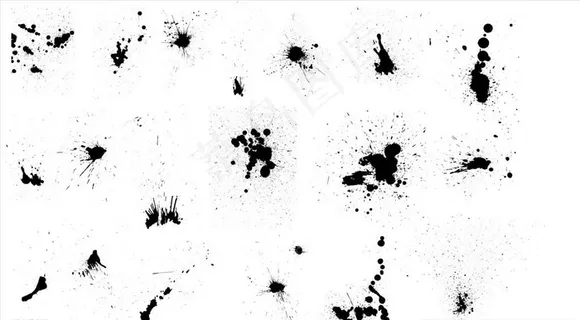 水墨墨点图片