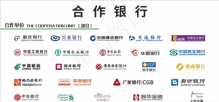 银行logo图片cdr矢量模版下载