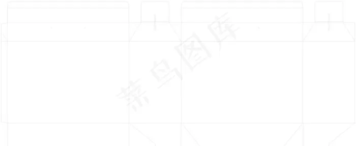 屋脊礼盒刀版图片cdr矢量模版下载