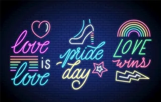 时尚商业霓虹灯招牌图片