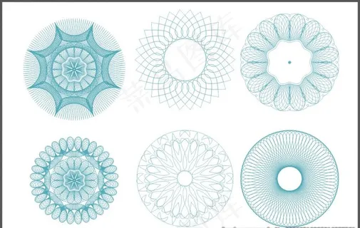 票据防伪花纹 防伪底纹图片
