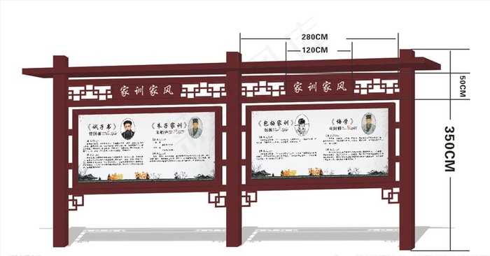 宣传栏设计稿  公园学校宣传栏图片