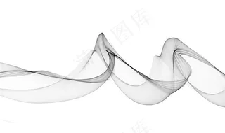 手绘抽象彩色烟雾线条图片