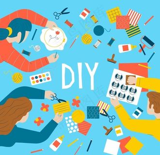 DIY手工制作插画设计图片
